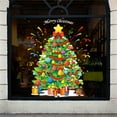 thumbnail image 3 of Xinwanna 2Pcs Christmas Window Stickers Water Proof Colorful Double-side Multi-style Xmas Holiday Window Static Clings for Stores (Type 14), 3 of 13