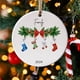 thumbnail image 1 of Adornos navideños, adornos navideños, regalos navideños 2024, colgantes navideños, regalos navideños para familiares y compañeros, colgante redondo para árbol de Navidad., 1 of 7