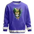 thumbnail image 2 of RKSTN Carnival Party Sweatshirts for Men Oversized Crew Neck Carnival Graphic Print Versatile Fleece Sweatshirt Mens Casual Round Neck Relaxed Fits Comfy Pullover Sweatshirt Top Fall Winter Clothes, 2 of 7
