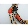 thumbnail image 3 of Bocar Multi Color 5 Layers Wood Beads Strand Statement Necklace for Women Chunky Collar (N0019_Black_mix), 3 of 6