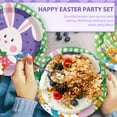 192PCS Easter Tableware Set Bunny Egg Shaped Party Supplies Colorful