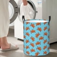 thumbnail image 4 of Goofa Turtle Printed Circular Hamper,Laundry Basket with Handles,Storage Baskets Foldable,Large Capacity Laundry Hamper-, 4 of 8