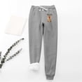 thumbnail image 2 of Honeeladyy Womens Sherpa Lined Sweatpants,Women's Christmas Deer Print Leggings With Elastic Drawstring Pockets Thick Warm Pants Dark Gray-S, 2 of 9