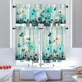 thumbnail image 2 of Rustic Daisy Kitchen Curtains and Valances Set - 3 Piece Kitchen Curtains 36 Inch Length Sets with Valance for Windows Butterfly Daisy American Country Farm, 2 of 5