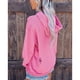 thumbnail image 3 of Sudadera con capucha de manga larga para mujer, informal, cómoda, con bolsillo, para el hogar, viajes, oficina, compras, rosa, S, 3 of 5