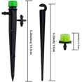 thumbnail image 2 of 150 Pieces Drip Irrigation System Sets, Adjustable Water Flow Drip Emitters Micro Drip Irrigation Sprinklers Drippers Support Stakes for Watering System, for 1/4 Inch Hose, 2 of 7