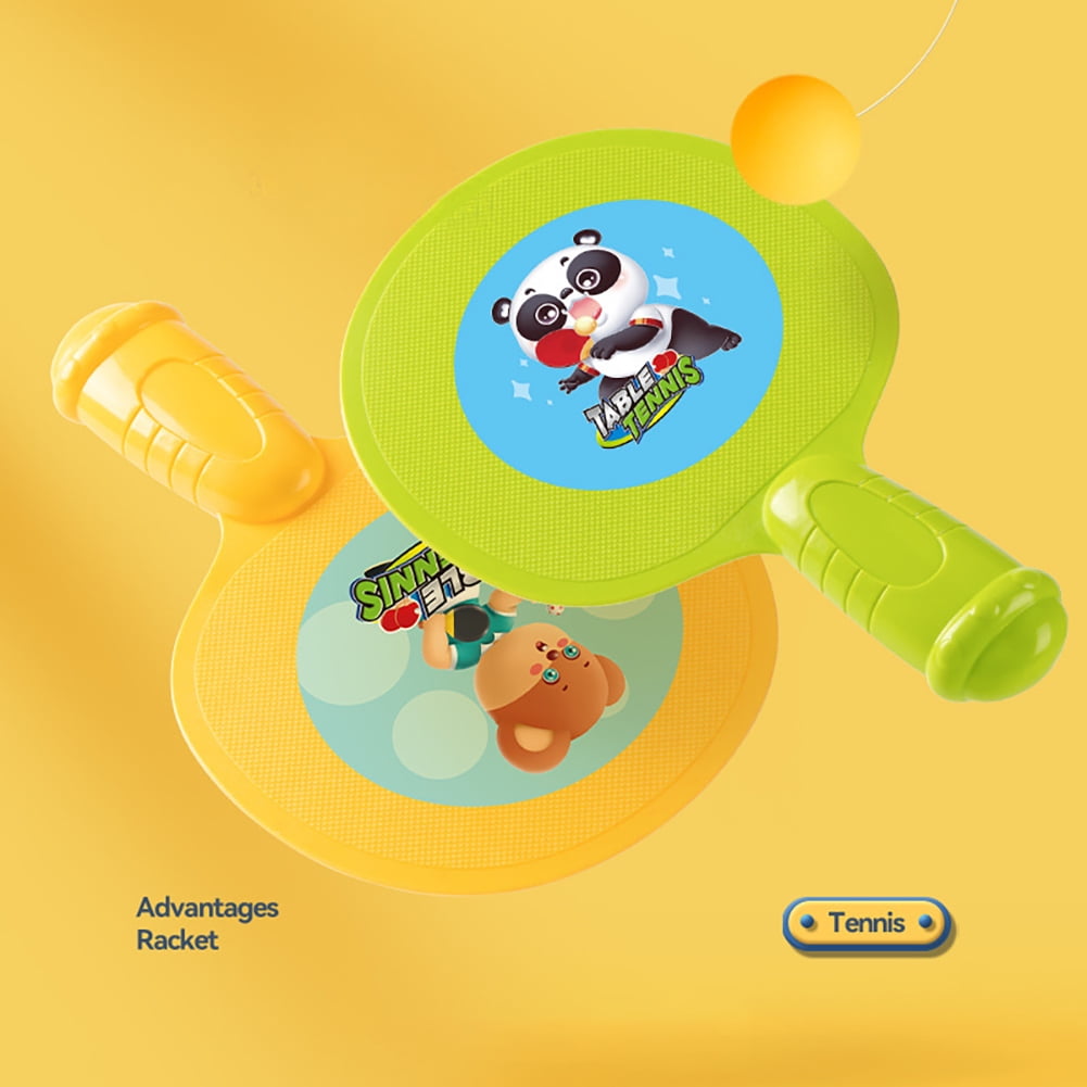 Godderr Toddler Ping Pong Trainer,Kids Indoor Hanging Table Tennis Training Device for 4-16y