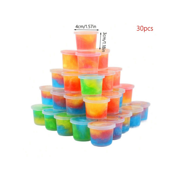 12PCS Galaxy Slime Kit, Stress Relief Toys, Non-Sticky, Party Favors, Christmas Gifts