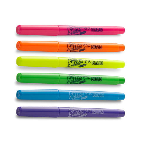 Mr Sketch Scented Stix Markers-6 Neon Colors-Intergalactic Scents-Save on two 