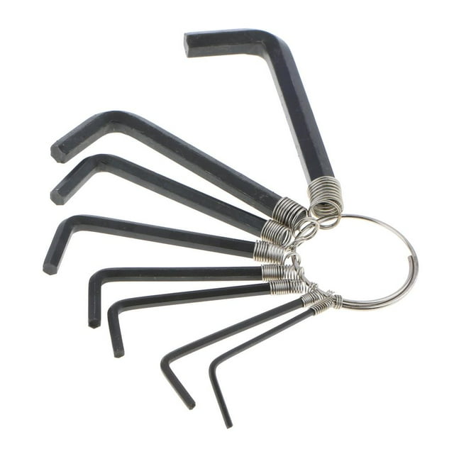 Conjunto de Llave Hexagonal CUTICAT 10pcs Llave Allen métricas de brazo corto