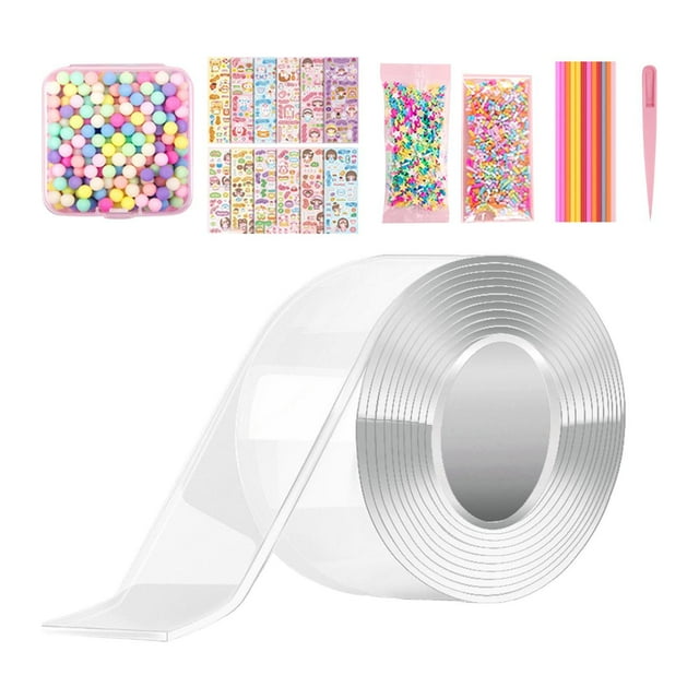 Xingzhi Bubble Blow Double Sided Tape DIY Crafts Multipurpose Creative Sticky Tape Fun and Functional Adhesive for Various Projects Style A 1Set