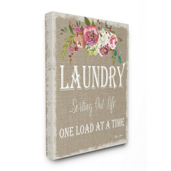 Stupell IndustriesFloral Linen Laundry Sorting LifeCanvas Wall Art by Sheri Hart