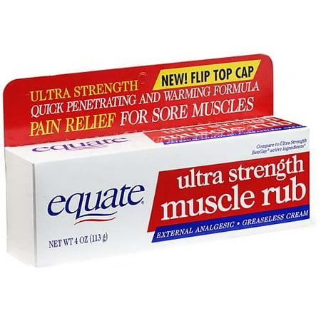 Equate Ultra Strength Muscle Rub, 4oz