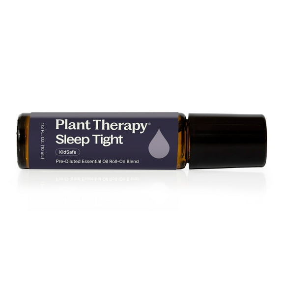Plant Therapy Sleep Tight Essential Oil Blend 10 mL (1/3 oz) Pre-Diluted Roll-On 100% Pure, Natural Aromatherapy