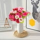 thumbnail image 5 of Ramo de rosas artificiales con diamantes | 7 21 cabezas de flores | Flores de plástico realistas para decoración del hogar | Colores blanco, morado, rosa y amarillo, 5 of 6