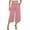 Pink, variant on Dealovy Capri Pants for Women High Waisted Workwear Lounge Pants Side Split Loose Fitted Cropped Cpris