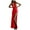 Red, variant on IROINNID Maxi Dress for Women Formal Fall Dress Solid Colored Tint Dress Hollow Out Back Cutout Dress,Black