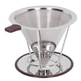 thumbnail image 4 of Filtro de Café de Acero Verter inoxidable Sobre Driptiva Reusable Con Pantener 1-4 Tace, 4 of 7