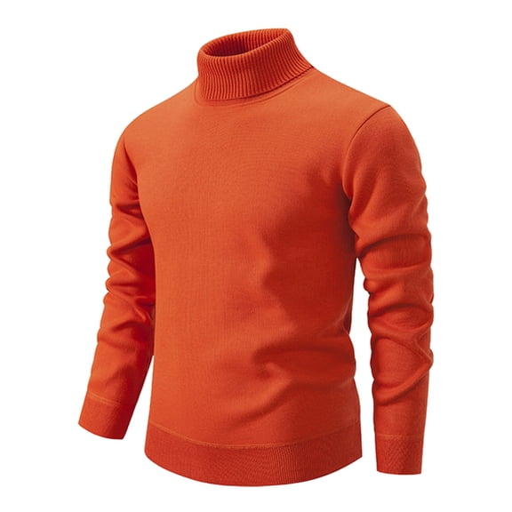 Dpytoraw Men's Long Sleeve Knitted Sweater Casual Solid Keep Warm Pullover Tops