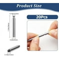 1 Box 20Pcs 34 x 5mm Photo Album Scrapbook Extension Posts Screws Brass