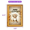 thumbnail image 5 of Happy Anniversary Miniature American Shepherd Celebrates Wedding Love Party Acrylic Plaque with Wood Photo Frame Box MAS Dog Lover Gifts Light Box - 01015, 5 of 5