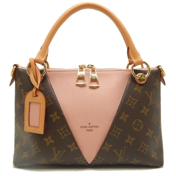 Pre-Owned LOUIS VUITTON Monogram V Tote BB M43967 Handbag in Rose Poodle, Women's,... (Good)