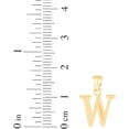 thumbnail image 5 of Floreo 10k Yellow Gold 0.45" Personalized Lighting Alphabet Letter A - Z Initial Charm Pendant with optional Extendable Chain Necklace, 5 of 7
