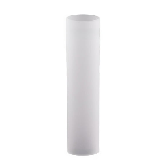 WGV Frosted Glass Hurricane Candle Shade Chimney Tube - 3" Wide x 14" Height, Good quality, Heavy Weighted Base - 1 Pc