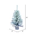 thumbnail image 3 of Vickerman A804318-2 Base en Bois de Pin Mini 9 Po. Blanc Floqué sur Vert avec 169 Embouts 2 par Paquet, 3 of 3