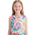 thumbnail image 3 of TIREOW Children Boys and Girls Neon Tie Dye Tank Tops Cute Animal Print Funny Crew Neck Sleeveless Undershirt, 3 of 8