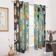 thumbnail image 2 of Blackout Curtains for Bedroom Cute Dog Full Room Darkening Grommet Curtains for Living Room,Thermal Insulated Ombre Drapes, 2 of 7
