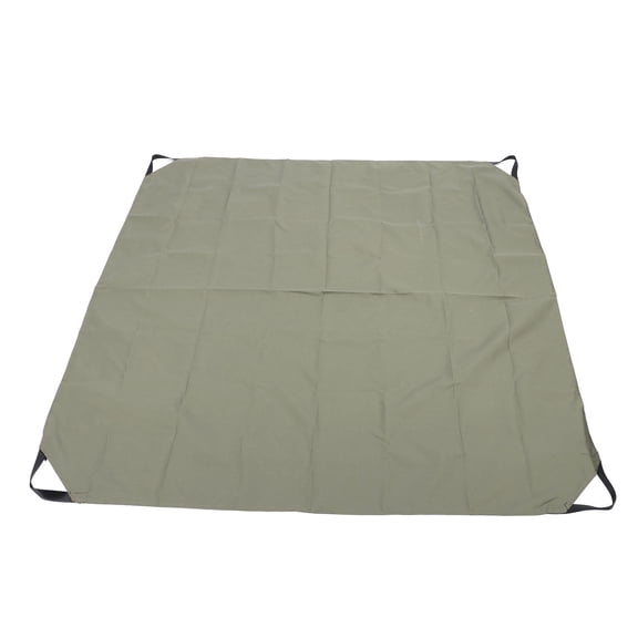 YAHHU 57"×57" Foldable Leaf Collector & Picnic Blanket – 600D Oxford, Water‑Resistant, Reusable Garden Waste Bag with Handles