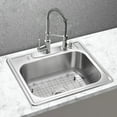 thumbnail image 2 of JASSFERRY 25-inch Kitchen Sink Drop-In Topmount 18-gauge Stainless Steel Single Bowl, 2 of 7