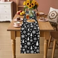 thumbnail image 2 of Black White Christmas Table Runner 108 Inches Long Farmhouse Dress Scarves, Xmas Tree Snowflake Winter Abstract Dining Tablerunner for Coffee Table/Kitchen Island/Party Décor, 13" x 108", 2 of 8