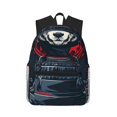 thumbnail image 1 of Easygdp Red Black Eastern Panda Warrior Mochila Casual para Portátil, Mochila para Escuela, Viajes, Negocios, 1 of 6