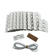 100PCS Lamp Beads with Optical Lens Fliter for 32-65 LED TV with 2M Wire Led Light Strip Parts Accessories