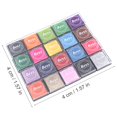 thumbnail image 2 of Fyydes Coloured Ink Pad Kit 20 Colors Children Education Stamp Pad 4x4cm for Multiple Uses,Inkpad Kit,Pigment Ink Pad, 2 of 8