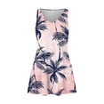 thumbnail image 4 of MKLEKYY Trajes De Baño Mujer Short Womens Summer Dresses 2024 Loose V Neck Sleeveless Swimsuit Coverup With Pockets Floral/Plain/Eyelet, 4 of 5