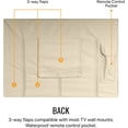 thumbnail image 4 of KHOMO GEAR Outdoor TV Cover - SAHARA Series - Universal Weatherproof Protector For 22-24 Inch TV - Fits Most Mounts &, 4 of 5