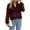 Wine Red, variant on NeedBo Women's Button Down Long Sleeve V Neck Mesh Shirt See Through Sheer Blouse Tops, Navy M