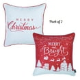 thumbnail image 3 of Housse de Coussin Joyeux Noël 18"x18 Pouces (Set de 2), 3 of 6
