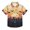 Town Bat Sunset, variant on Small Short Sleeve Button Down Shirts Town Bat Sunset Casual Shirt 3-10 Years