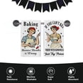 thumbnail image 5 of Funny Vintage Housewife Kitchen Dish Towels Set of 2, Housewarming Gifts for Hostess Women Baking Lover Drying Hand Towel Cooking Cloth, Retro Humorous Bathroom Home Decoration 18'' x 26'', 5 of 6