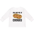 thumbnail image 3 of Inktastic You Had Me at Cookies Boys or Girls Long Sleeve Toddler T-Shirt, 3 of 5
