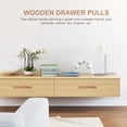 thumbnail image 4 of Mobutofu Poignée d'Armoire 4 Pcs Poignée de Meuble Couleur Bois Commode Moderne Minimaliste, 4 of 4