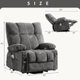 thumbnail image 3 of JONPONY Power Lift Recliner Chair Recliners for Elderly with Heat and Massage Recliner Chair for Living Room with Infinite Position and Side Pocket,USB Charge Port,Grey, 3 of 15