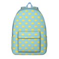 thumbnail image 1 of Retro Lemon Pattern School Backpack, Summer Citrus Fruit Print Vintage Floral Daypack with Cute I Love Lemons Design, 1 of 4