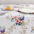 thumbnail image 2 of Colorful Floral Tablecloth, Waterproof Flower Table Cloth for Rectangle Tables, Wrinkle Resistant Decorative Table Cover for Kitchen Dining Parties Picnic (54 * 72in), 2 of 6