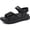 Black, variant on Walking Sandals Women,Arch Support Hiking Sandals with Orthotic Outdoor Footbed for Plantar Fasciitis,Water Athletic Platform Sandalias Mujer with 3 Adjustable Strap Beige/White Size 8