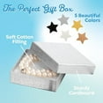 thumbnail image 6 of Prestige and Fancy Jewelry Box, Luxurious Jewelry Gift Box 3.5 x 3.5 x 1, 24 pack for Bracelets, Necklace, Pearls Keychains Cotton Filled Small Cardboard gift boxes with lids, Kraft Silver, 6 of 8